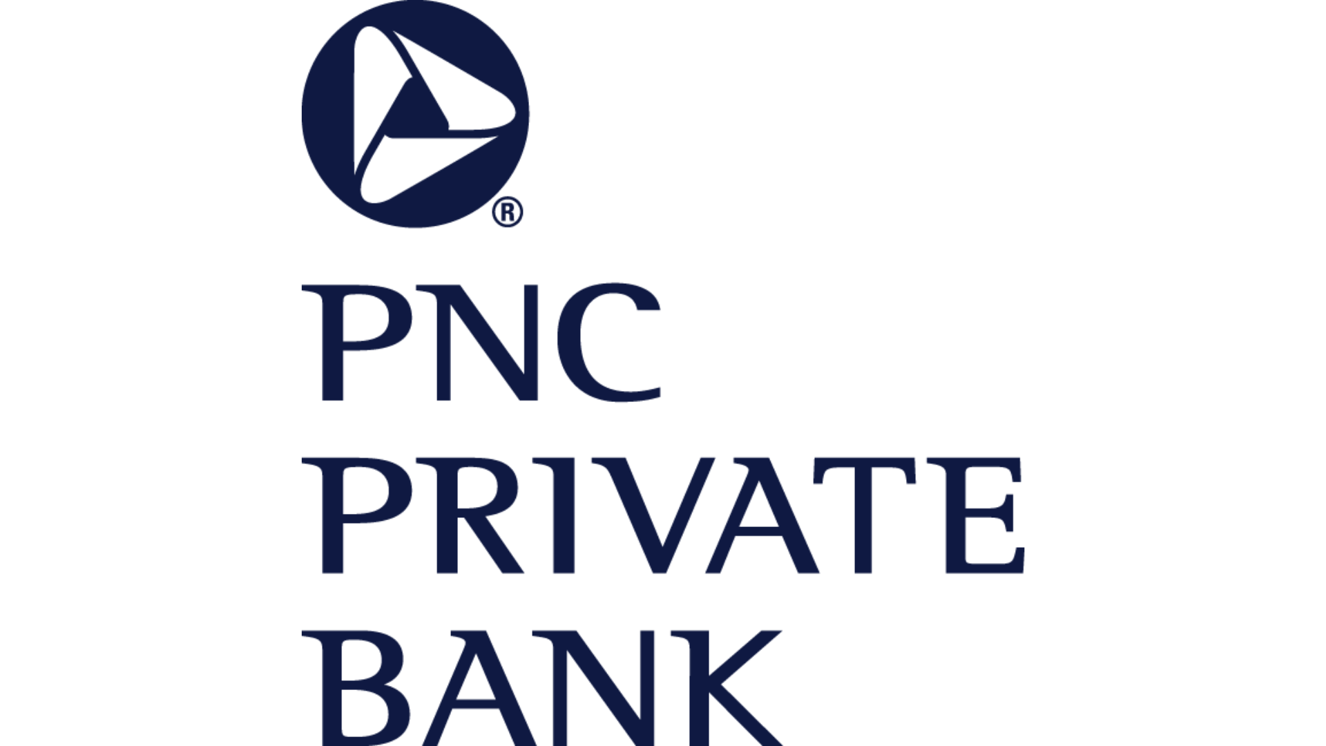 PNC Private Bank logo in navy with the circular PNC symbol above the name